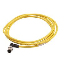 HARTING 21350300517020 Sensor Cables / Actuator Cables M12 A-code 5-pin Angled male to open end, 2m, PVC yellow jacket