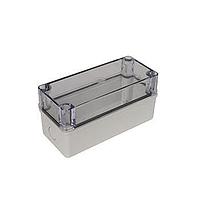 Bud Industries PTK-18425-C Electrical Enclosures PC+10% Fiberglass Box with Knockouts and Clear Cover (7.1 X 3.2 X 3.2 In)