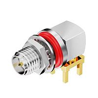 GCT (Global Connector Technology) RFPC-SMA24-FN-A-E Connectors SMA, RP, stainless PCB Mt RA BHJck wSilicone O-Ring. 6GHz. IP68/69