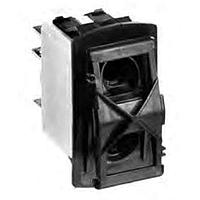 APEM KR46CAKDDG Rocker Switches 12V 2Pole 10Term Red LED Solder Lug