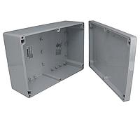 Bud Industries PN-1340-AC PCB Enclosure IP68 NEMA 6P Box with Clear Cover (9.5 X 6.3 X 3.5 In)