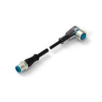 AMP Connectors - TE Connectivity 2-2273127-4 Sensor Cables / Actuator Cables 5pos PUR-PVC 1.5mM12 agl skt M12 strt plg