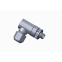 Amphenol LTW M8P-03BMMB-SR7001 Sensor Cables / Actuator Cables M8 Circular Metric Connector, A Code, Plastic, 3A, 03 pins, Male Connector, Male Contact, Right Angle, Screw Thread, Field Installable, F4.5 - F6.5mm, IP67 Mated