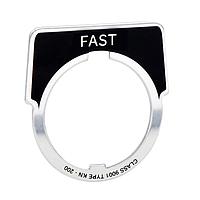 Square D 9001B103 Legend Plate, Fast PUSH BUTTON LEGEND PLATE 30MM, Type B