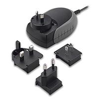 Cincon TRG30R120V-36E03-GY-BK-Level-VI Wall Mount AC Adapters Switching Adapter, Level VI, Wallmount, 30 Watt, 90-264VAC Input, 12VDC Output, 3.5x1.35x9mm, Right Angle, 57.6mm Grey Case, DC Cable 1800mm