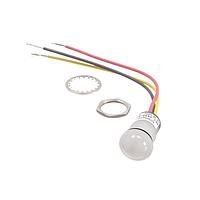 Dialight 657-2455-303F LED Panel Mount Indicators PMI DOME R/Y 10-30VDC