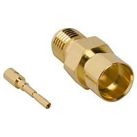 Amphenol RF 132345 Connectors SMA STRAIGHT JACK SOL .250 SEMI RIGID