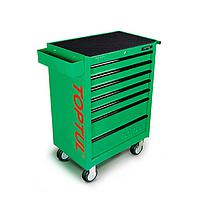 TOPTUL GE-20805 W/7-Drawer Tool Trolley (208 pcs; Green)