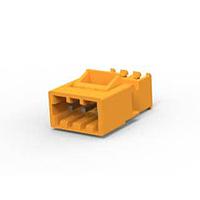 AMP Connectors - TE Connectivity 3-641522-3 Plug Housing 03P MTA156 PSTD CONN ASSY ORNG