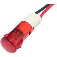 Mallory Sonalert FL1P-10QW-1-R24V LED Panel Mount Indicators LED RED 10MM SNAP 24VAC/DC UL