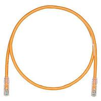 Panduit UTPK6A5MOR Cat 6a Keyed Copper Patch Cord, Cat 6A, Orange