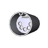 AMP Connectors - TE Connectivity 9-212437-0 Connectors PLUG DIN 5 POS BLACK