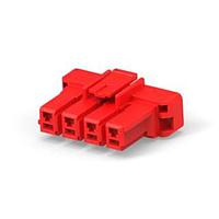 AMP Connectors - TE Connectivity 1-1376390-5 Automotive Connectors 5MM POWER KEY 4P PLUG HSG RED