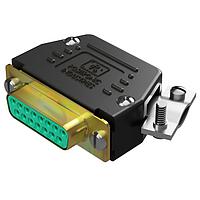 Amphenol Positronic RD9S10L00 Receptacle DSUB 9F CRIMP GF ZINC