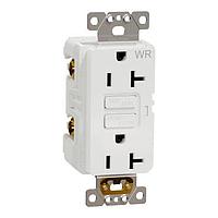 Square D SQR51203WH Sockets WR/TR GFCI 20A RECEPTACLE COMM WH