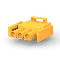 AMP Connectors - TE Connectivity 1-480700-3 Plug Housings PLUG HOUSE 3 POS ORANGE UL94V-2