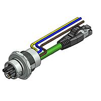 Amphenol CONEC 57-02828 Ethernet Cables / Networking Cables ENP-17-1-FSPBU2PEDST4-V4-45S-RS8.33-0,5/0,5/G6/150/034