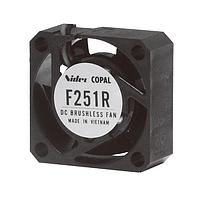 Nidec Components F251R-12LC Brushless Brushless DC Fan, 25 X 25 X 10mm, 12V DC, .05m3/min Air flow, 30 Pa Static pressure, 15db Noise, 1 sleeve bearing