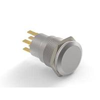 Alcoswitch - TE Connectivity 5-2213767-6 Pushbutton Switches AV19 DPM 0.4VA MOVE RING LED GREEN 24V