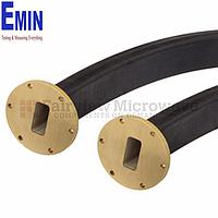 Fairview  SMW137SF005-12 WR-137 Seamless Flexible Waveguide in 12 Inch Using UG-344/U Round Cover Flange With a 5.85 GHz to 8.2 GHz Frequency Range