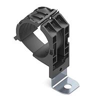 HellermannTyton 151-01520 Ratchet Clamp Ratchet P-Clamp, 1.38 - 2.01" Bundle Dia, 90 Short, 0.51" Hole Dia, PA66HIRHSUV/ST/ZN, Black, 160/ctn
