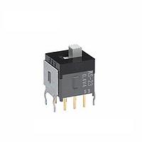 NKK Switches AS23AB Subminiature Slides DPDT ON-OFF-ON .098' STRAIGHT W/BRACKET