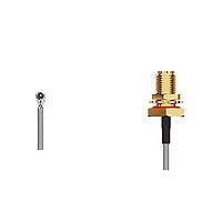 GCT (Global Connector Technology) CABLE 288 RF-050-A-1 RF Cable Assemblies U.FL2SMA RP R Mted BHJck, IP67 / IP68, L=50mm 1.37mm cable blk 3GHz