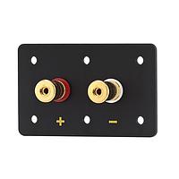 VISATON 5195 Terminal High-End-Termin.rigid mounting plate 5-Layer Supra Gold Plated WBT binding posts