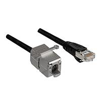 Stewart Connector BM-1RSPK001F Cat 6a CAT 6a RJ45 Male to Tool-less Cable Splicer 1FT