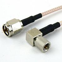 Fairview FMC0214315 SMA Male to RA 10-32 Male Cable RG-316 Coax