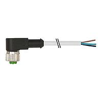 Murrelektronik 7000-12321-2130500 Connectors M12 female 90 with cable, PVC 3x0.34 gy UL/CSA 5m