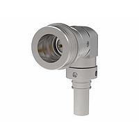 Amphenol Times Microwave Systems EZ-240-QNM-RA-X RF Connectors / Coaxial Connectors QN-male (plug) right angle, crimp connector, non-solder pin, no braid trim