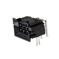 Molex 43810-0014 Headers & Wire Housings Mini-Fit BMI Header, Dual Row, Right Angle, for 1.60mm PCB, 8 Circuits, Gold (Au) Plating, 260C Wave Solderable, with Retention Clip
