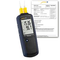 PCE T312N-ICA Thermometer (-200~1372 °C; -210~1100 °C; ISO Calibration Cert.)