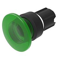 EAO 45-2631.19H0.000 Momentary, Round, Mushroom Head Mushroom-head pushbutton actuator illuminated green transparent D40 momentary front/housing plastic