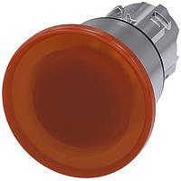 SIEMENS A6X30139813 Mushroom ILLUM. MUSHROOM PUSHBUTTON. 40MM. AMBER