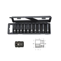 KAWASAKI KPT-IS411 Impact Socket Set (H10 PCS, 1/2")
