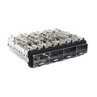 AMP Connectors - TE Connectivity 2057161-1 I/O Connectors SFP+ Enhanced 1x4 Cage Assy