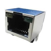 Amphenol Commercial Products RJHSE5F8RA1 Modular Connectors / Ethernet Connectors RJ45 RA Shielded W/ LEDs