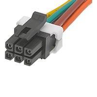 Molex 45132-0603 Discrete Wire Cable Assemblies Microfit TPA 6CKT DR CBL ASSY 300MM BLK