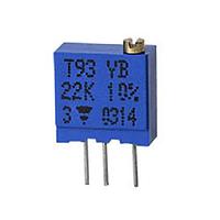 Vishay Sfernice T93YA502JT20 Industrial Grade 3/8" SQ 5Kohms 5% Multi-Turn