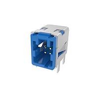 Amphenol Commercial Products HSCHD02BR1001R Automotive Connectors HSC Series / PCB Side Header / B Code / R/A  Dip / Blue /  0.15um Au/Tape & Reel