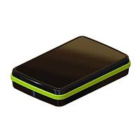 Serpac CX63DBKANG Hand Held CX-63 Series Waterproof Pocket Enclosure with Neon Green Seal. Three-Piece Design, Polycarbonate Plastic, Integrated Waterproof Seal, IP 65, 66, 67; NEMA 4X, 12, 13 Ratings
