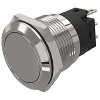 EAO 82-5551.1000 Anti-Vandal 82-5551.1000.pushbutton.momentary.19 mm.aluminium natural.flush/flat.no LED.no colour.no LED.soldering terminal
