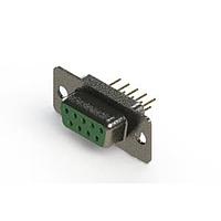 EDAC 628-M09-321-GN1 D-Sub Connectors - Standard Density Vertical Machined D-Sub Connector