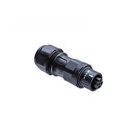 Amphenol LTW AD-05BFFB-QL8AP0 Standard Circular Connector X-Lok, Mini Size, Plastic, 5A, 05 pins, Female Connector, Female Contact, Straight, Push Lock, Screw-in, Field Installable, F4.0 - F8.0mm, IP68