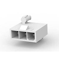 AMP Connectors - TE Connectivity 2029058-3 Shrouded VERT HDR 3P W/FLANGE 94-V2