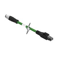 Molex 1201080257 Ethernet Cables / Networking Cables CSE M12 ETH 4P DC MA STR RJ45 STR PUR 5M