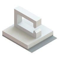 Essentra Components WS-SE-B-1-01A Side Mount Wire Sdl,Side Ent,Adh Mnt,Natural
