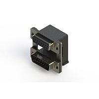 EDAC 664-015-264-008 Dual Port D-Sub Connectors Right-angle Dual Port D-Sub Connector